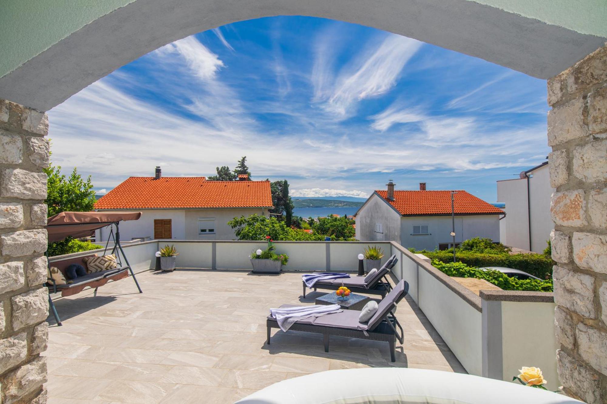 Apartment Tara With Seaview Крк Екстер'єр фото